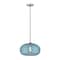 Z-Lite Harmony 1 Light Pendant, Brushed Nickel & Blue 487P14-BN - alternate 5